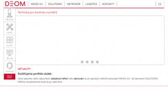 Desktop Screenshot of deom.cz