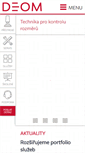 Mobile Screenshot of deom.cz