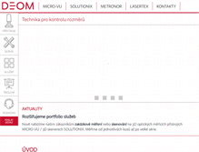 Tablet Screenshot of deom.cz